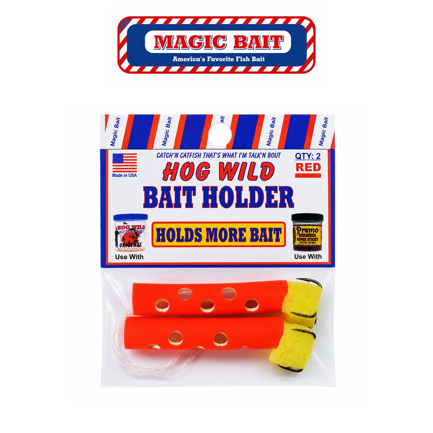 Magic Bait Holder - Red