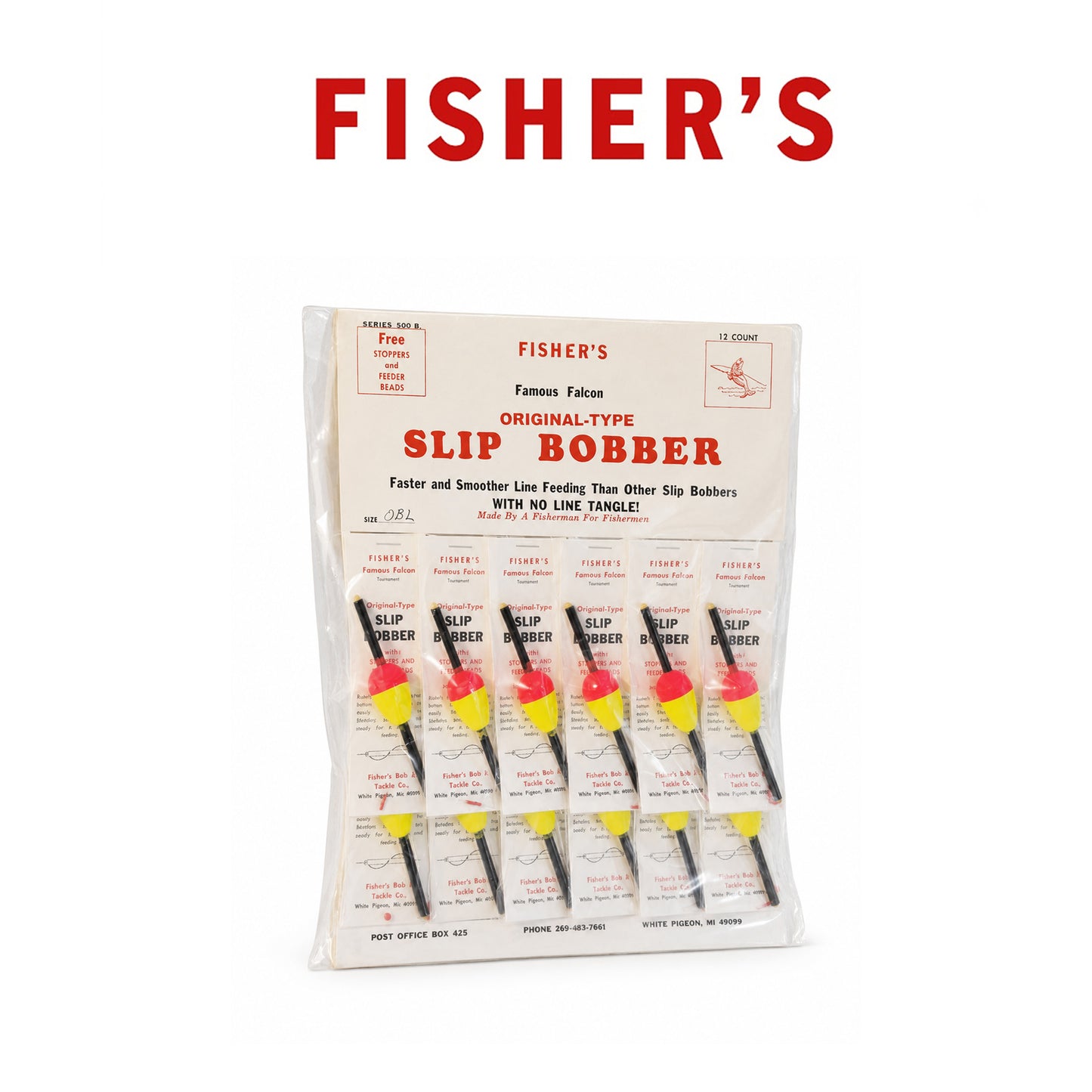 Fishers Vintage Slip Bobbers with Bobber Stoppers