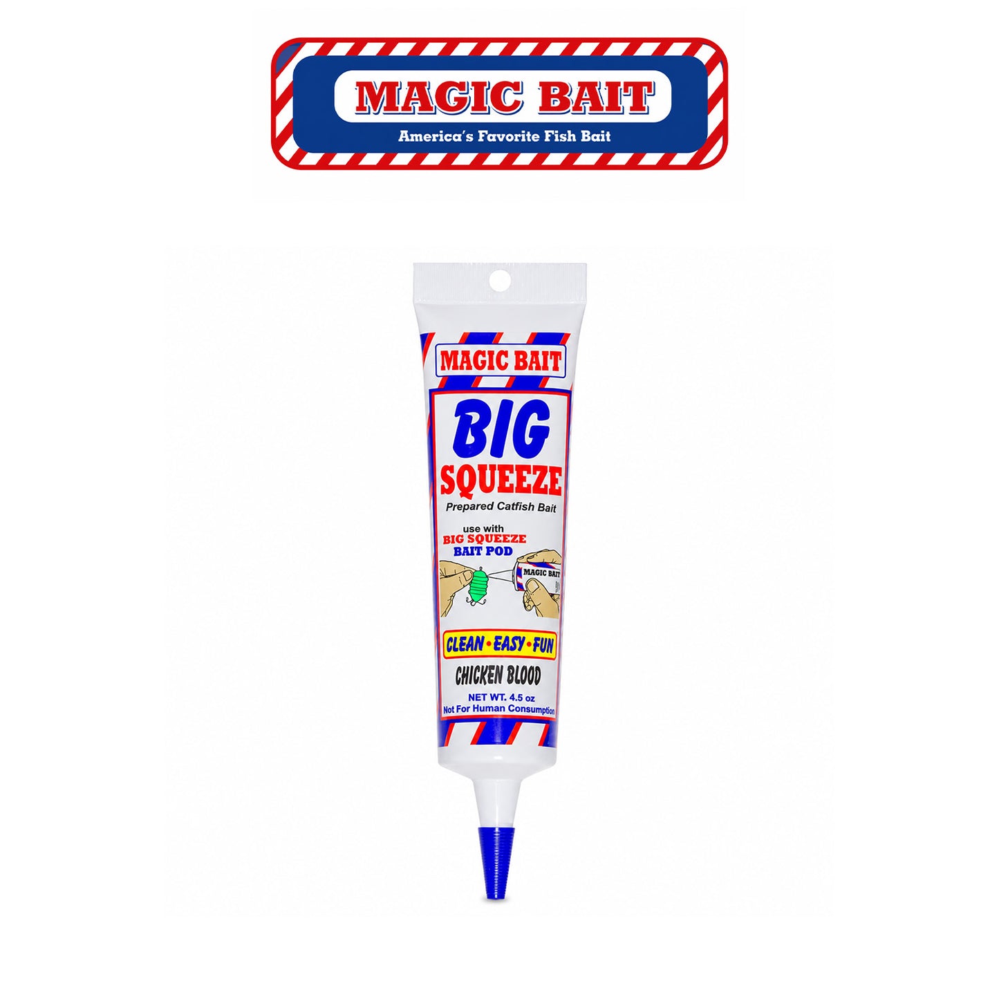 Magic Bait Big Squeeze Blood Soft Plastic Bait - Blood Red