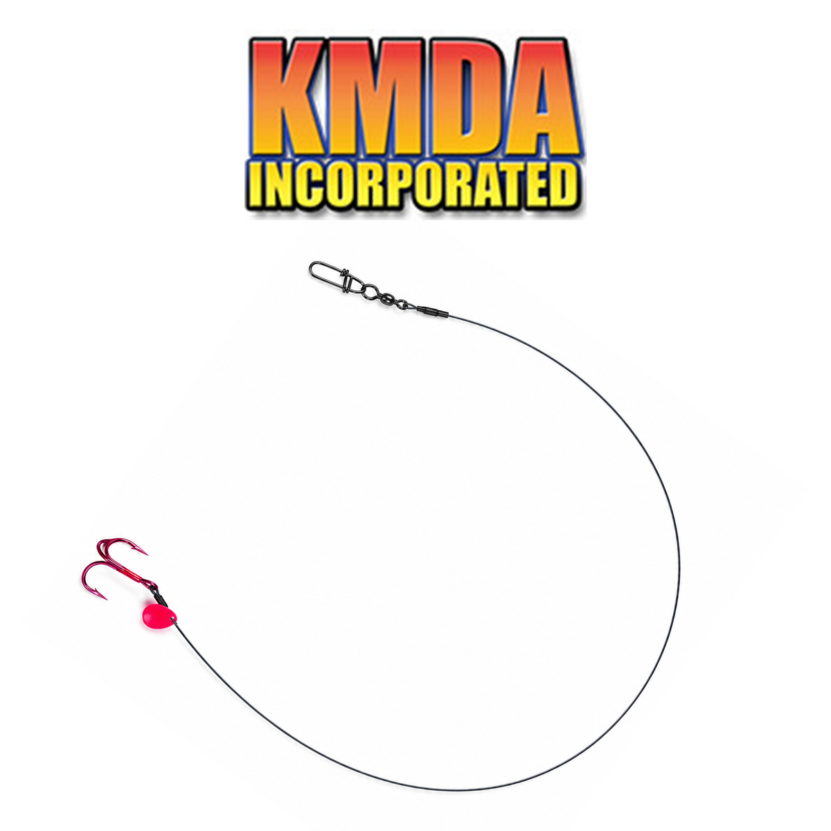 Tip-Up Leader Treble Hook Rig – Ice Fishing Bait Rig for Pike, Walleye & Game Fish