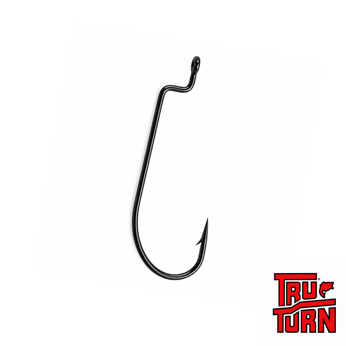 Tru-Turn Offset Worm Hook – Black Nickel