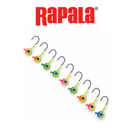 Rapala Neon Moon Eye Jig 1/16 oz UV Fishing Kit – High Visibility Freshwater Jig