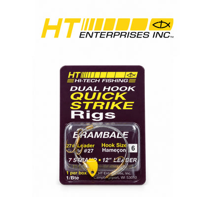 HT Quick Strike Rig with #6 Dual Treble Hooks – 1 Pack