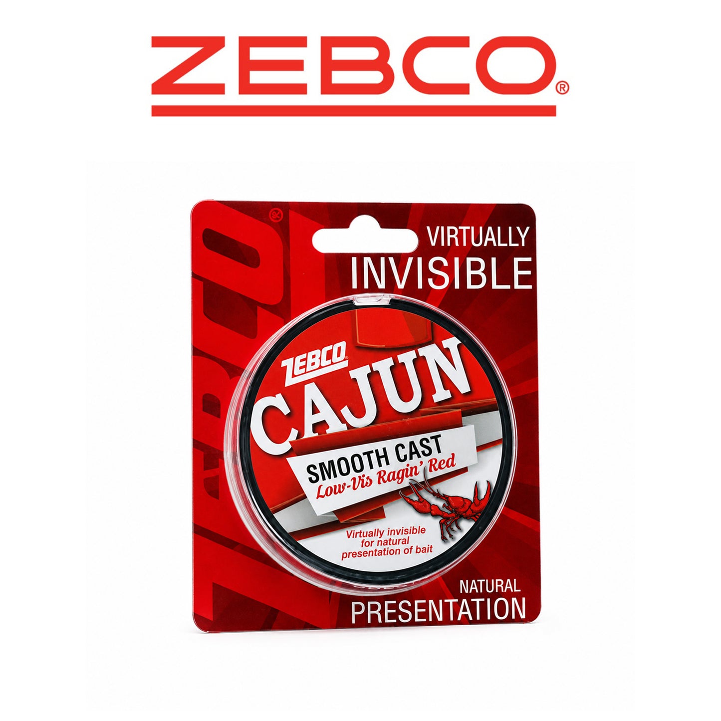 Zebco Cajun Low Vis Red Fishing Line 330 Yards 10 lb