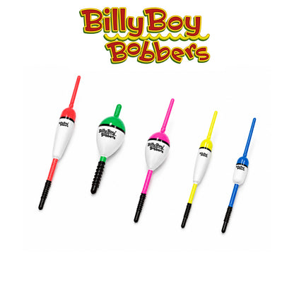 Billy Boy Balsa Spring Oval Bobbers 1 1/8" Assorted Bright Colors 18-Pack
