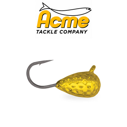Acme Hammered Tungsten Ice Jigs 2-Pack – Gold, Silver & Copper