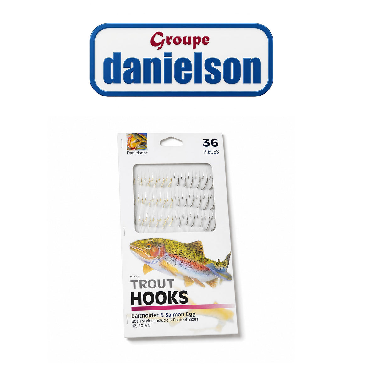 Trout Snelled Fishing Hooks – 36 Pack Pre-Tied Hooks for Trout Fishing