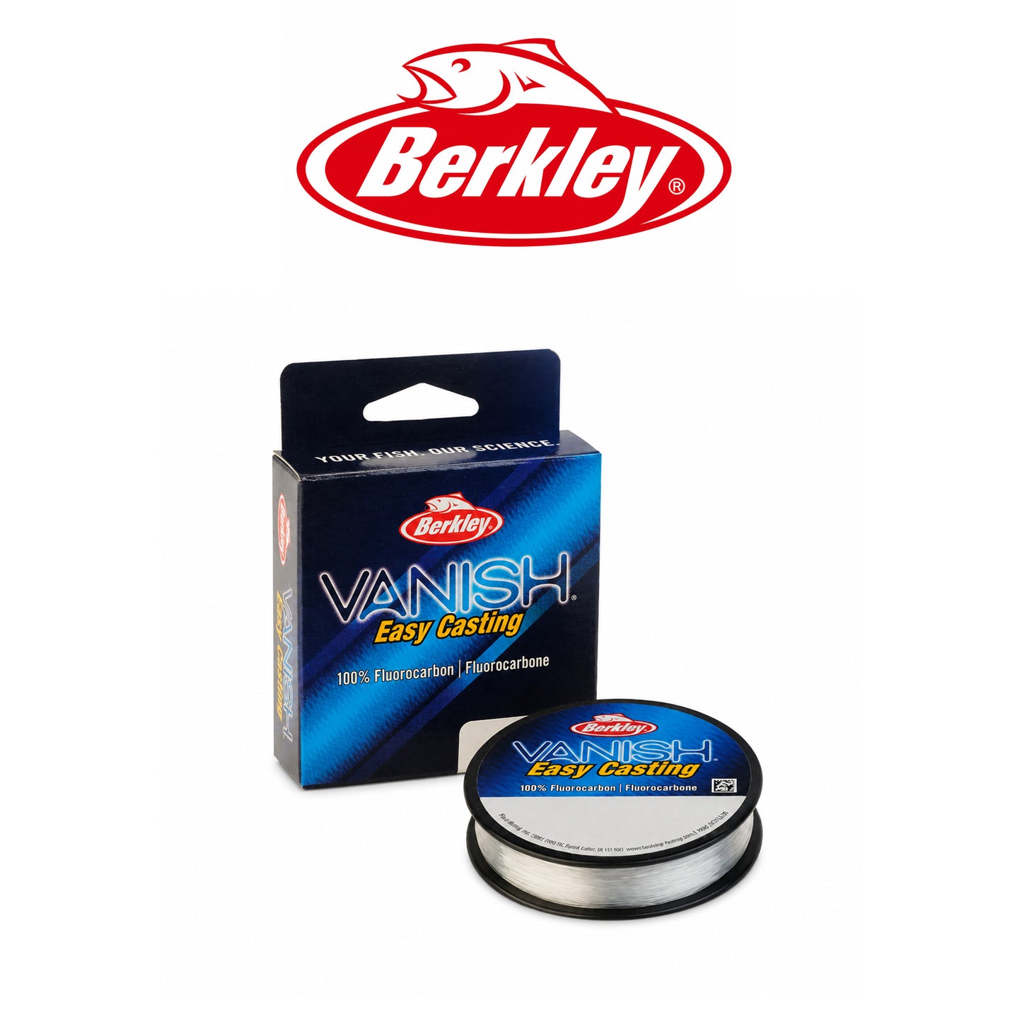 Berkley Vanish Clear Fluorocarbon Fishing Line Pony Spool