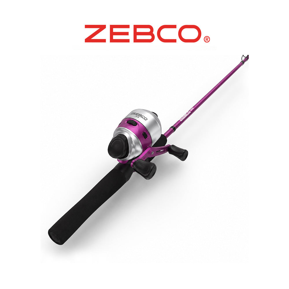 Zebco 33 Lady 6' Spincast Fishing Combo – 2-Piece Rod with 10lb Line