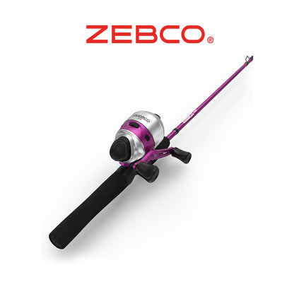 Zebco 33 Lady 6' Spincast Fishing Combo – 2-Piece Rod with 10lb Line