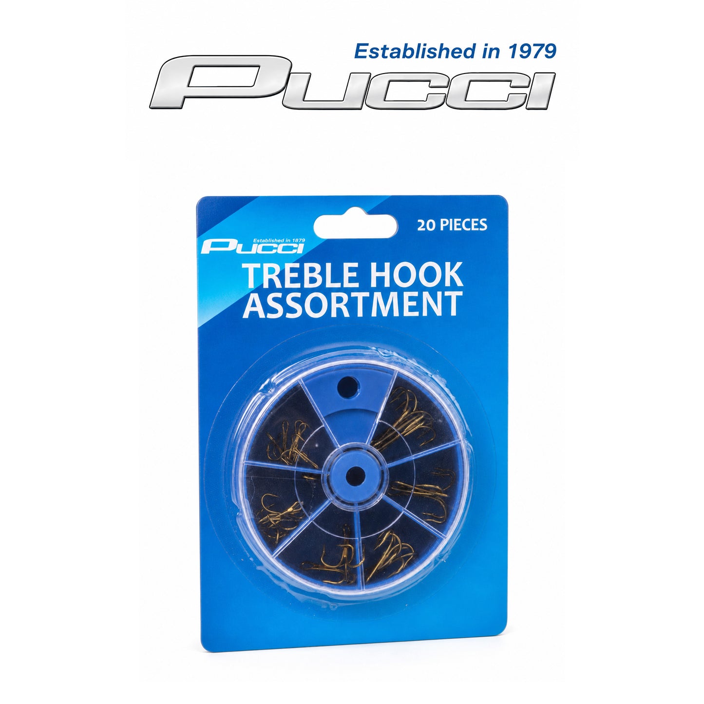 Pucci Treble Hook Assortment Box – Corrosion-Resistant Steel Hooks