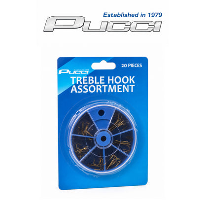 Pucci Treble Hook Assortment Box – Corrosion-Resistant Steel Hooks
