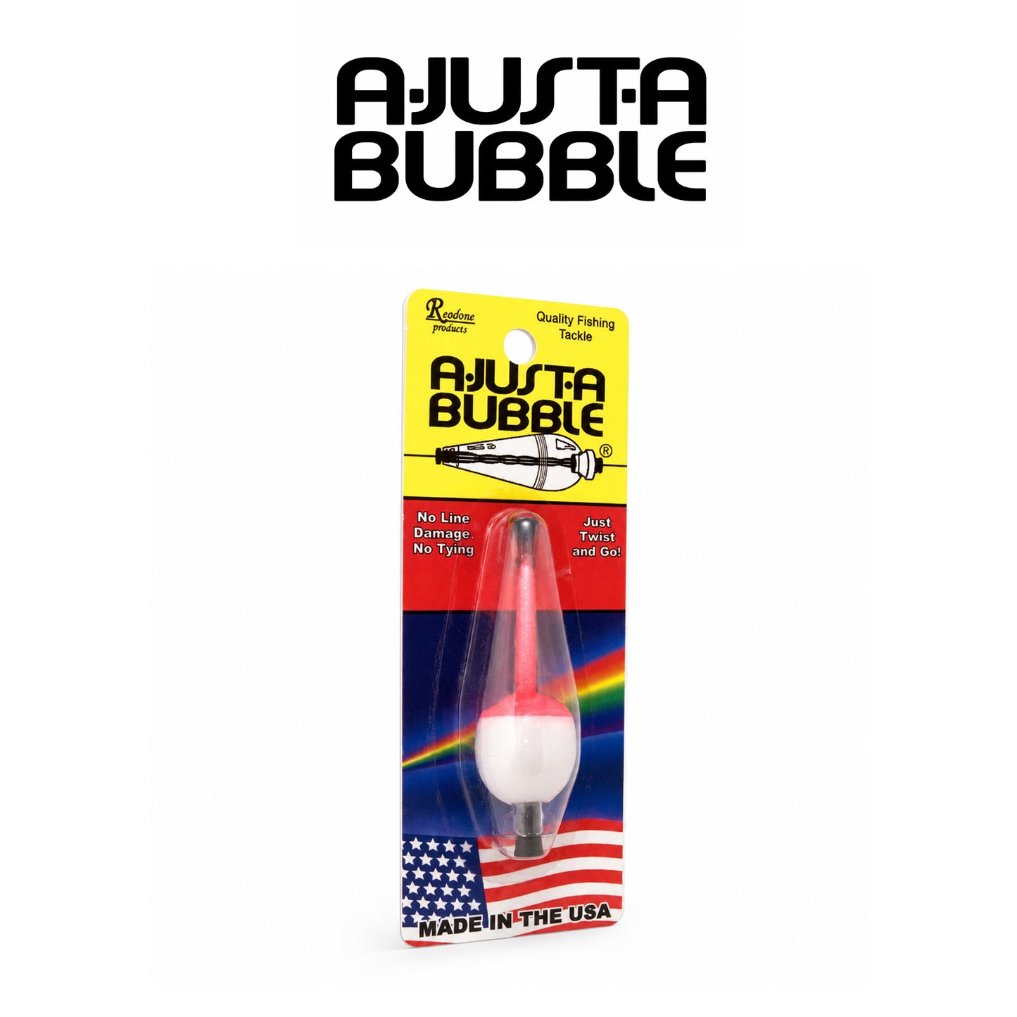 Double X Tackle A-Just-A-Bubble Adjustable Fishing Float Blister Card | 1/8 , 3/16 , 1/4 and 3/8 oz.