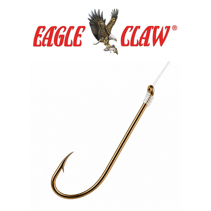 Eagle Claw Plain Shank 2X Long Shank Double Line Fishing Hooks – 6 Pack