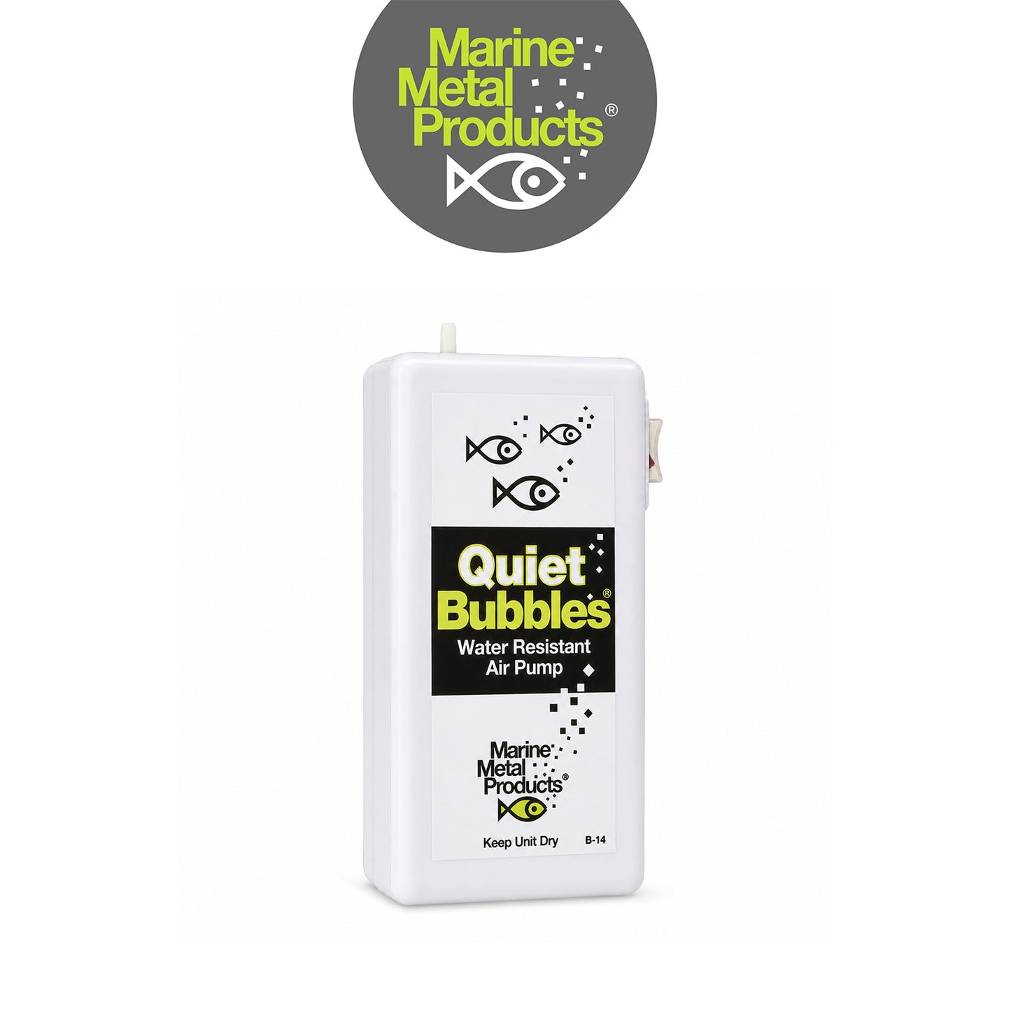 Marine Metal Quiet Bubbles Noise-Reducing Live Bait Aerator