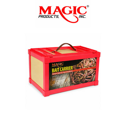 Magic Products Bait Carrier Live Bait Container – Small Fiberboard | Large Fiberboard | Small Dual Lid