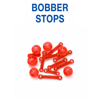 Bobber Stopper & Beads  – Durable Plastic & Rubber Fishing Stops