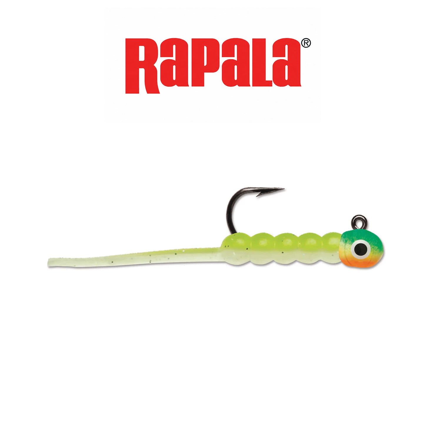 Rapala Wax Tail Jig 1/50 oz Pack Chartreuse Glow