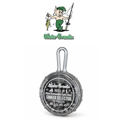 Water Gremlin Split Shot Selector Round Lead Sinkers