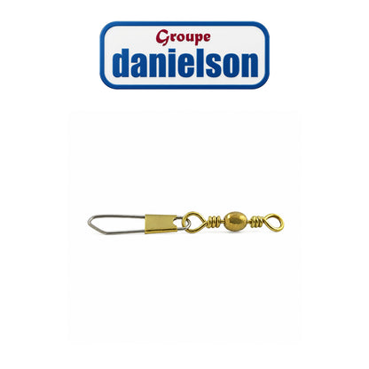 Barrel Swivel with Safety Snap Fishing Connector