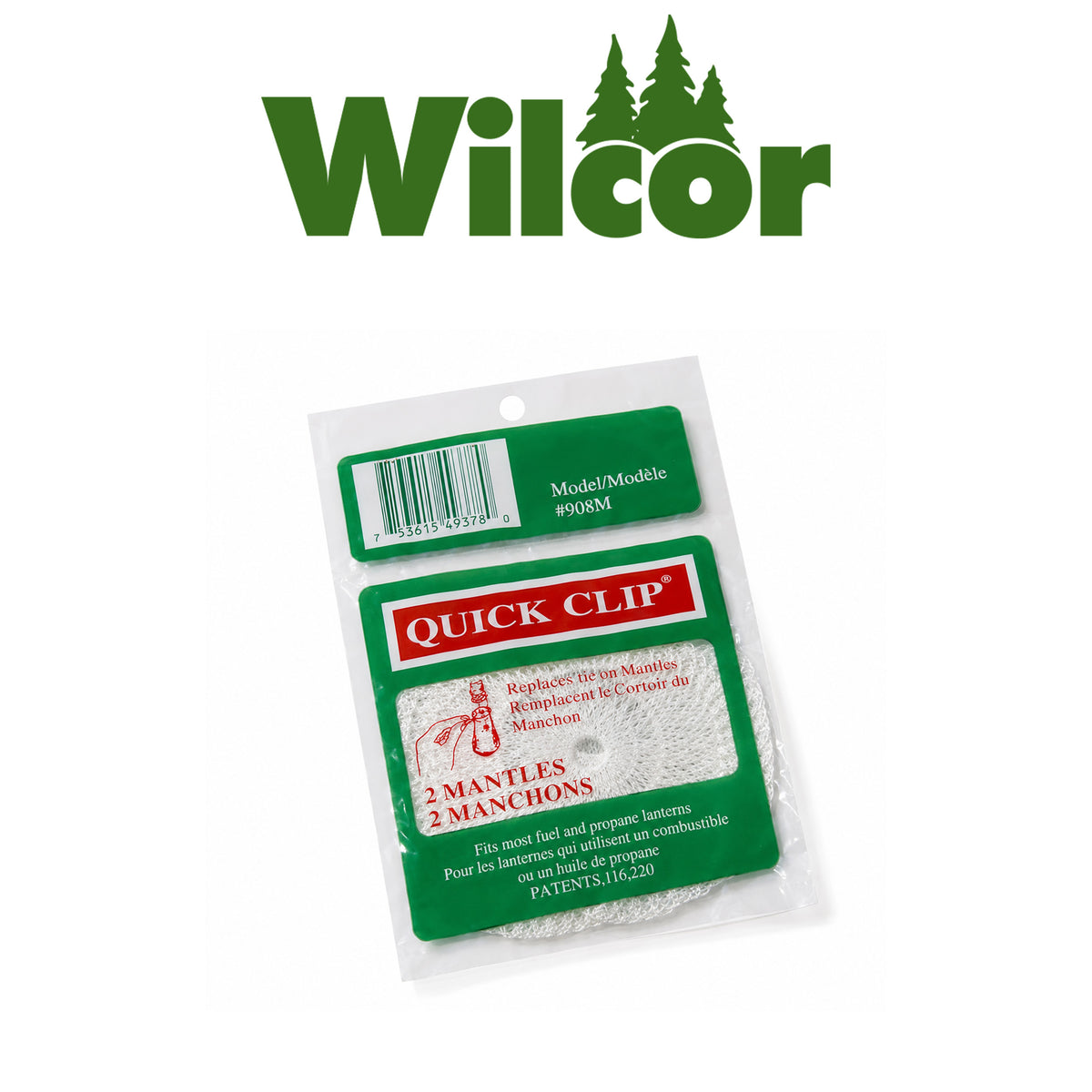 Wilcor Quick Clip Mantles – 50 Packs, 2 Per Pack