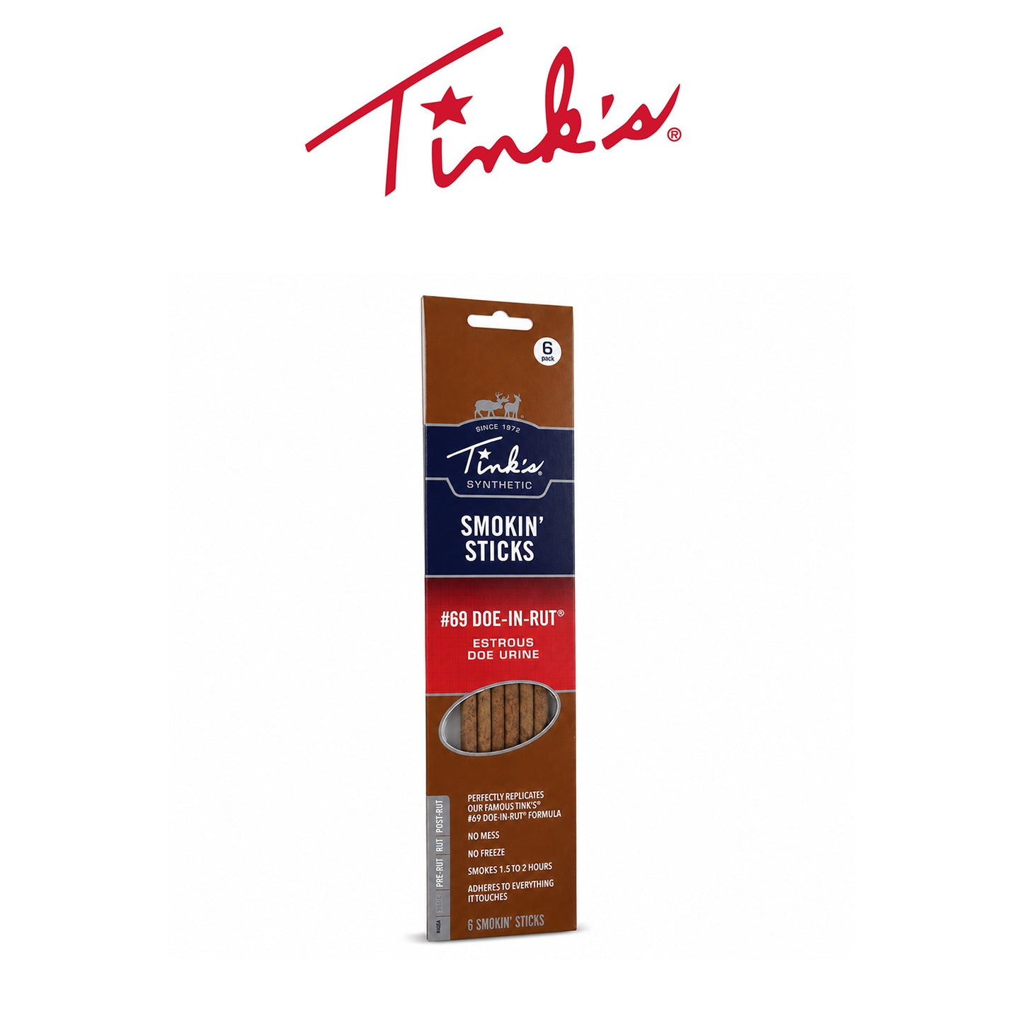Tink’s Deer Smokin’ Rut Doe Sticks for Hunting & Deer Attraction