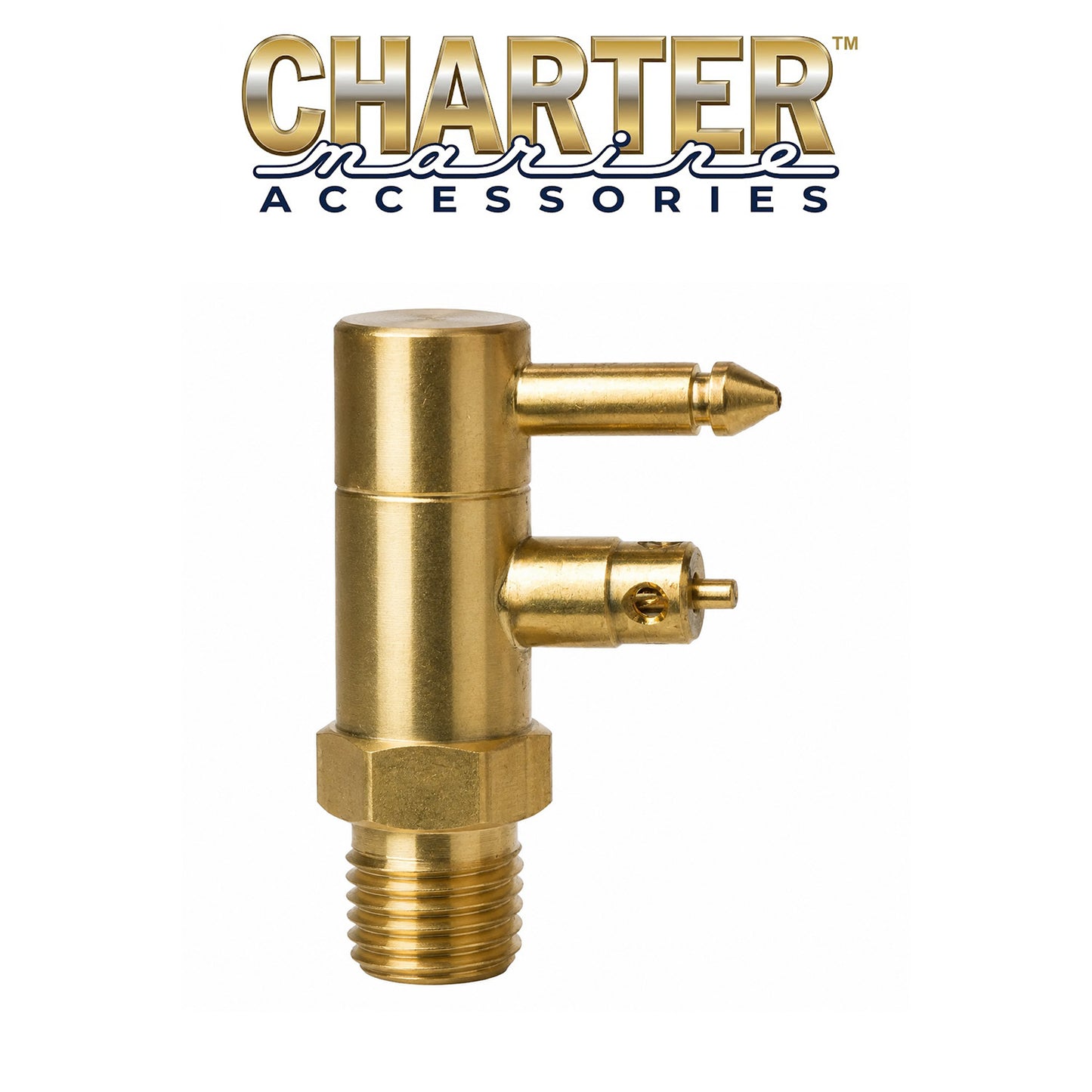Charter Marine 1/4 Inch Male Fuel Connector for Mercury Outboard Motors