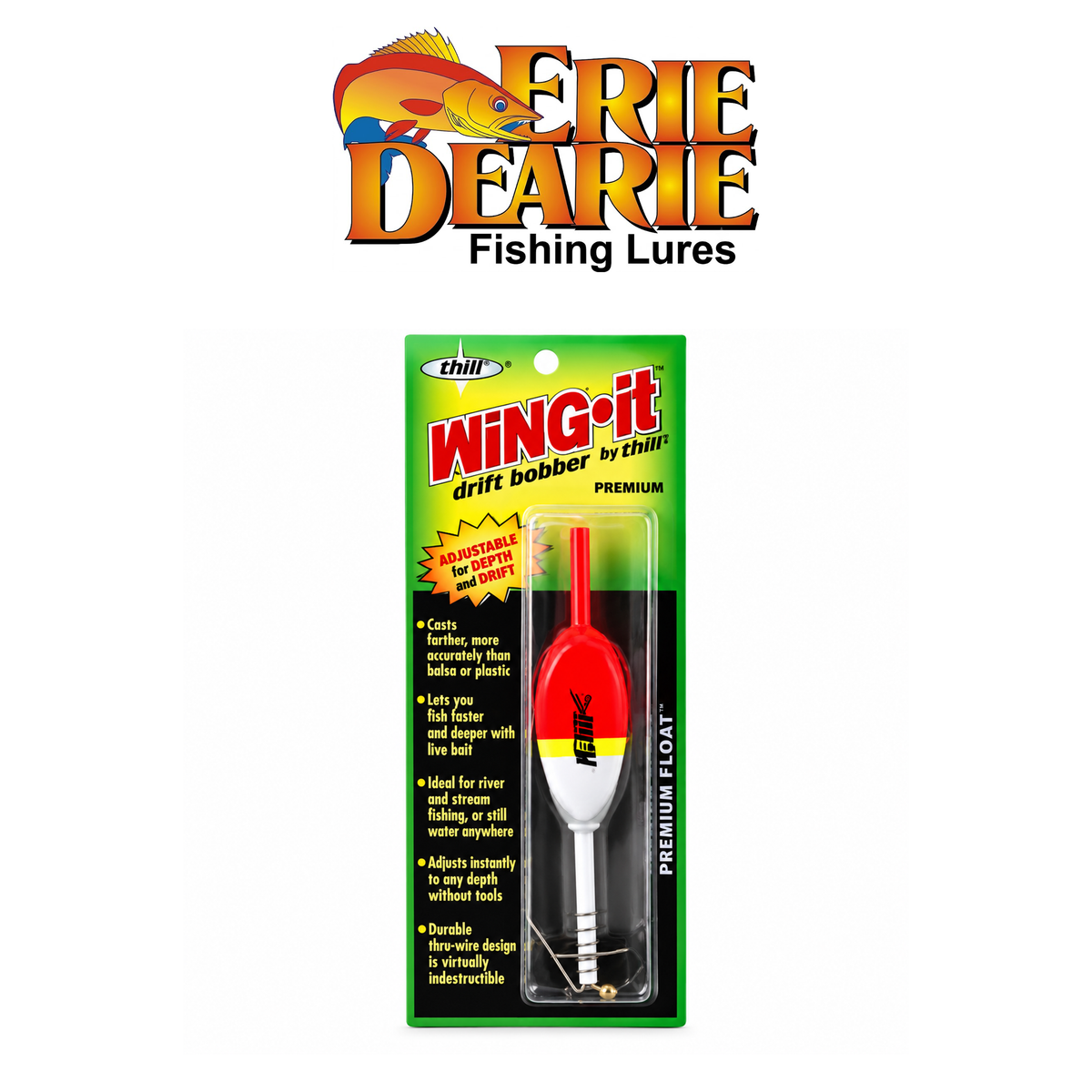 Carlson Fishing Bobber – High-Visibility Bite Indicator Float