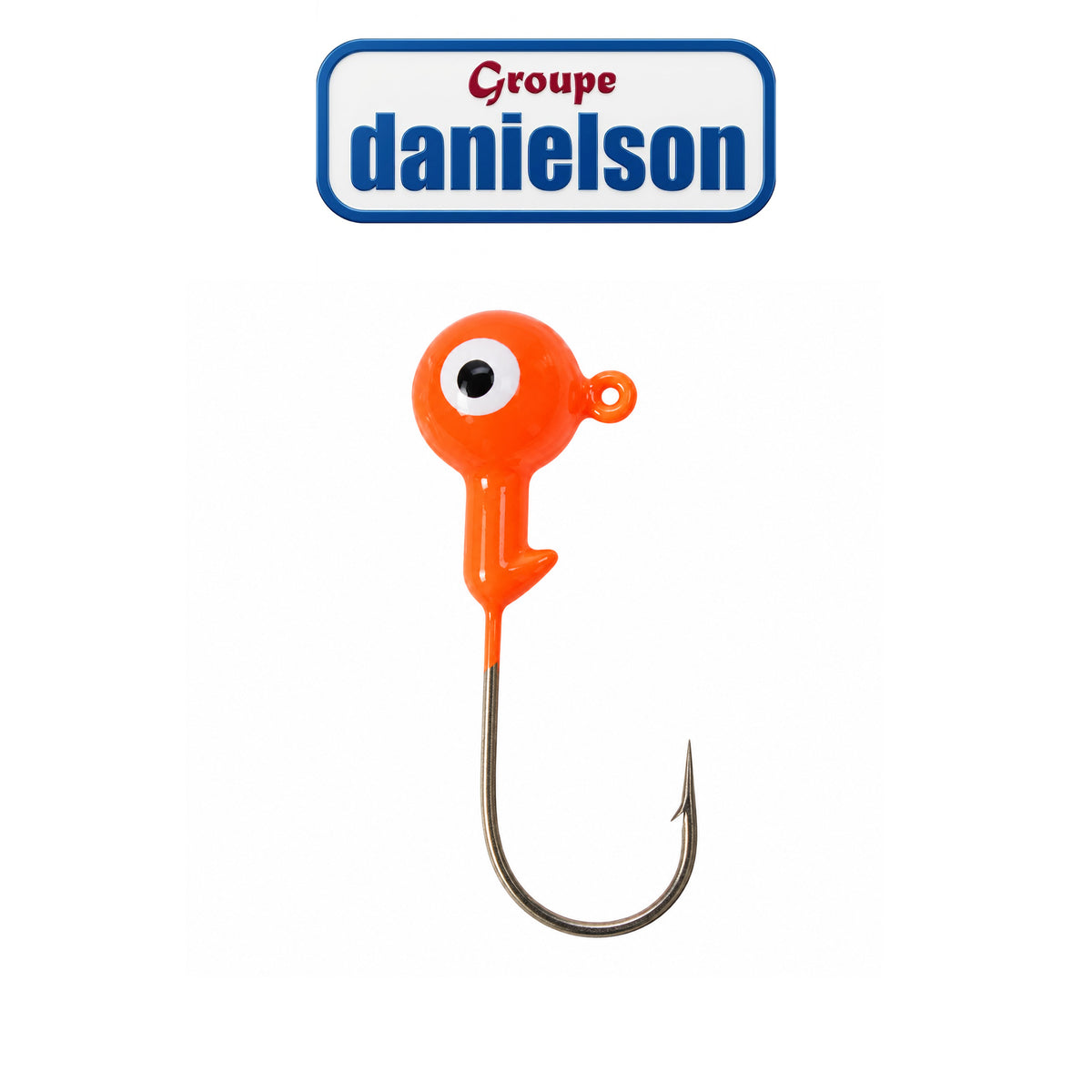 Danielson Painted Lead Jig Head with Corrosion-Resistant Hook