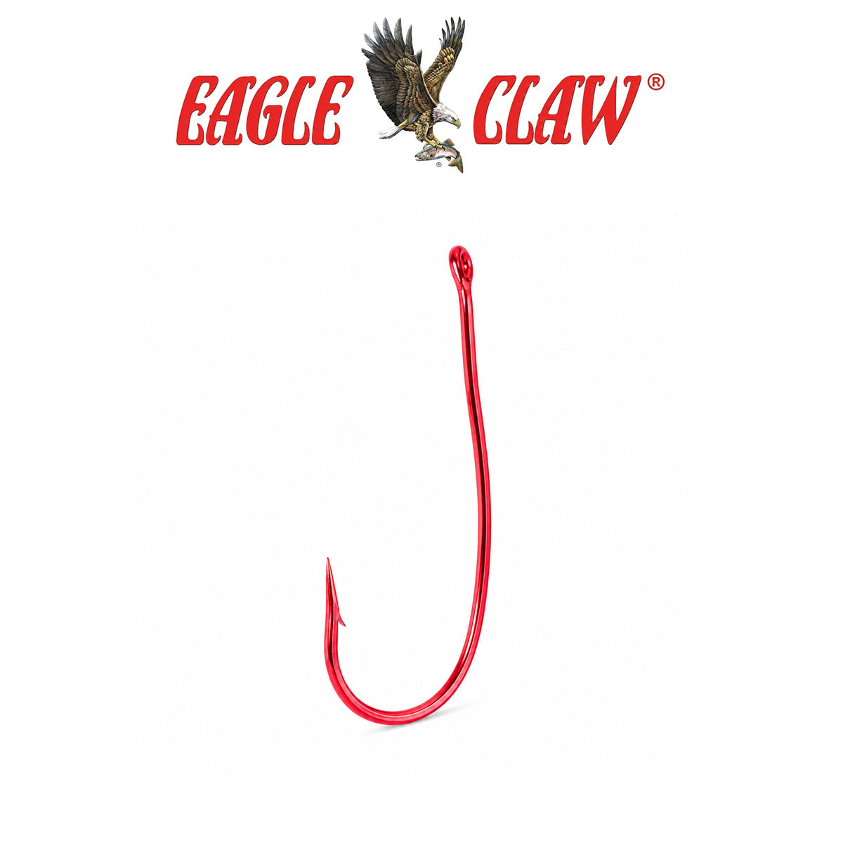 Eagle Claw Lazer Crappie Aberdeen Rotating Red Fishing Hooks 5 Pack