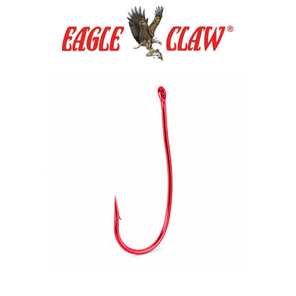 Eagle Claw Lazer Crappie Aberdeen Rotating Red Fishing Hooks 5 Pack