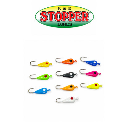 K&E Tear Drop Ice Jig  Assorted Colors