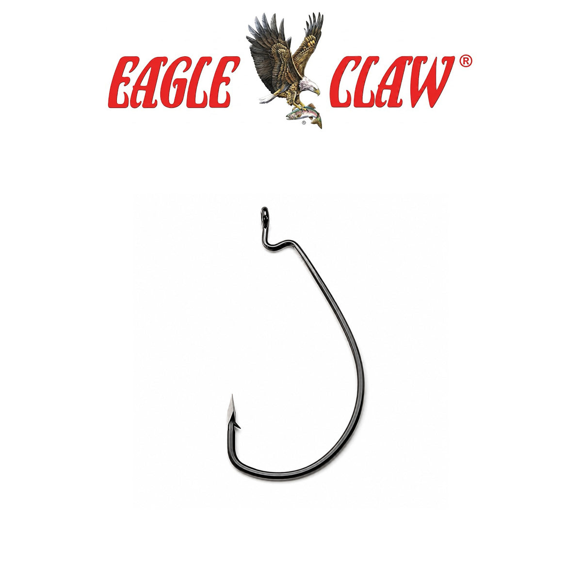 Eagle Claw TROKAR EWG Worm Hook – Platinum Black
