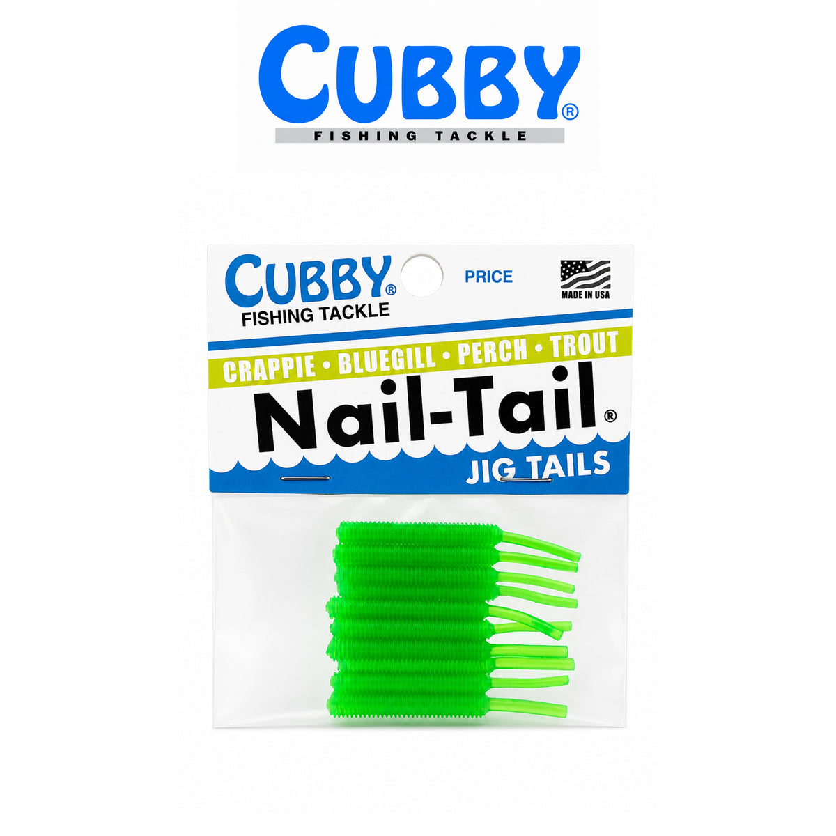 Cubby Nail Tails 1 3/4" Soft Plastic Fishing Bait 10 Pack