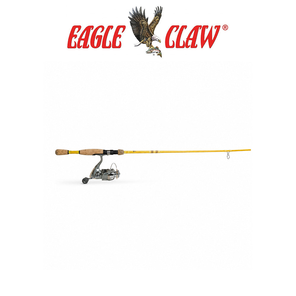 Eagle Claw Featherlight 6BB Spinning Rod and Reel Combo – 5'6"- 6'6"
