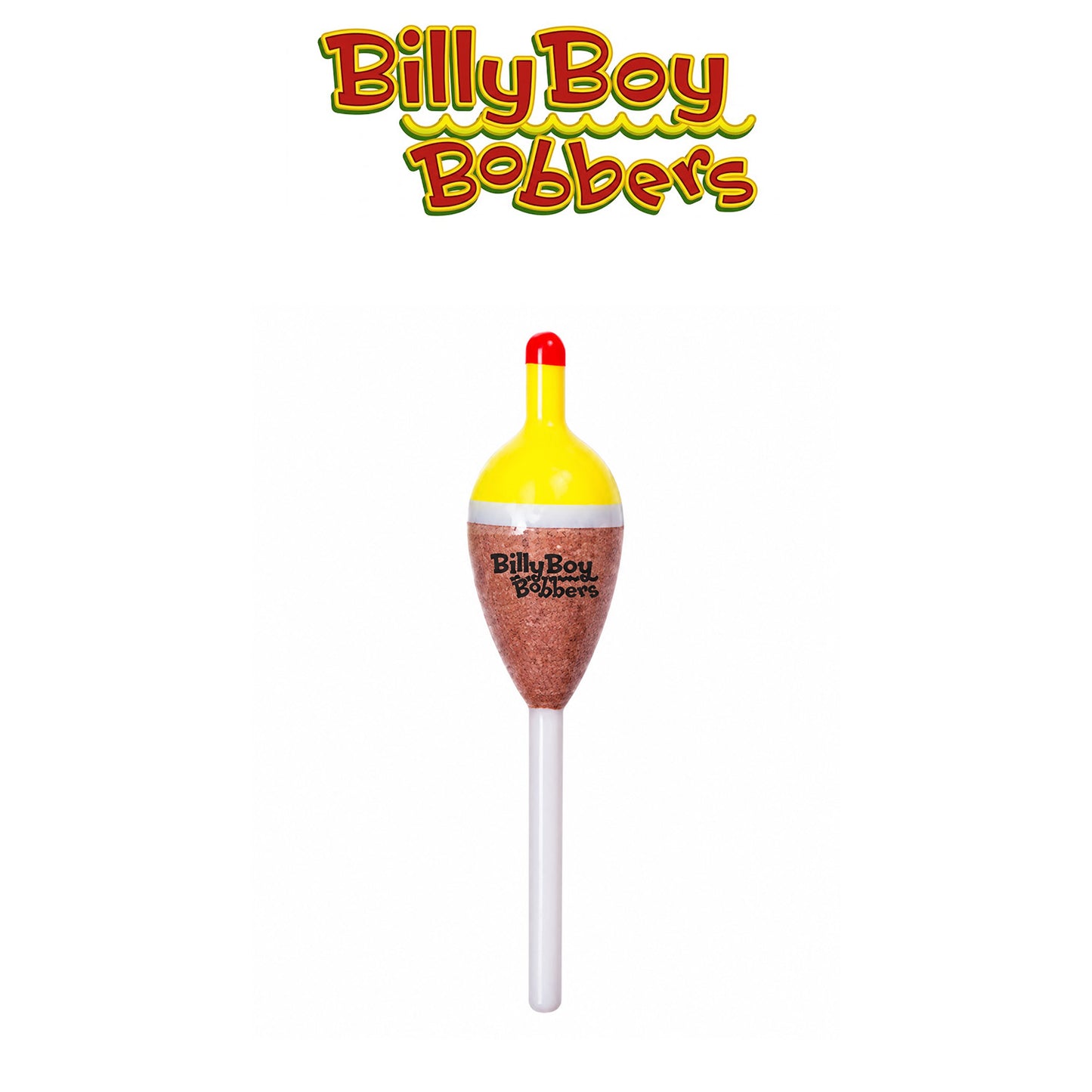 Billy Boy Balsa Spring Bobbers 0.5" White Cylinder Unweighted 18-Pack