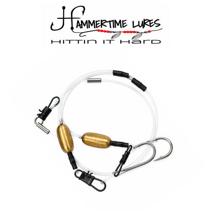 Hammertime Lures Double Hook Non-Tangle Perch Rig