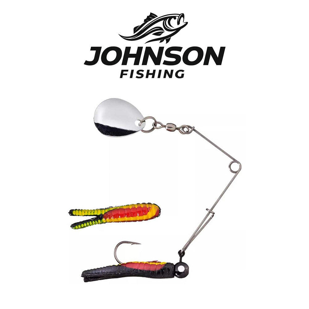 Johnson Fishing Beetle Spin Nickel 2-in-1 ¼ oz 6-Pack