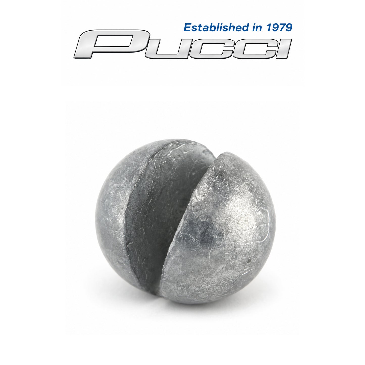 Pucci Round Split Shot Sinkers 40pc – Round Pinch-On Fishing Weights
