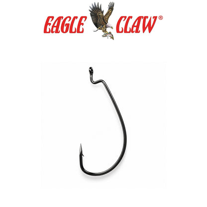 Eagle Claw Trokar Worm Hook HD Platinum Black Heavy-Duty Freshwater Fishing Hooks