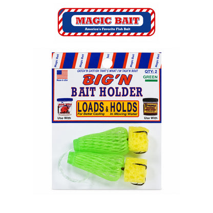 Magic Bait Big'n Bait Holder - Chartreuse