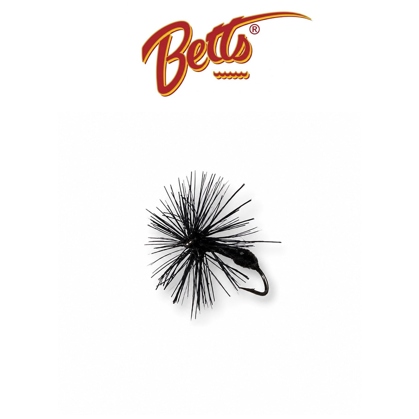 Betts Perfect Black Ant Size 12 Black Fishing Fly