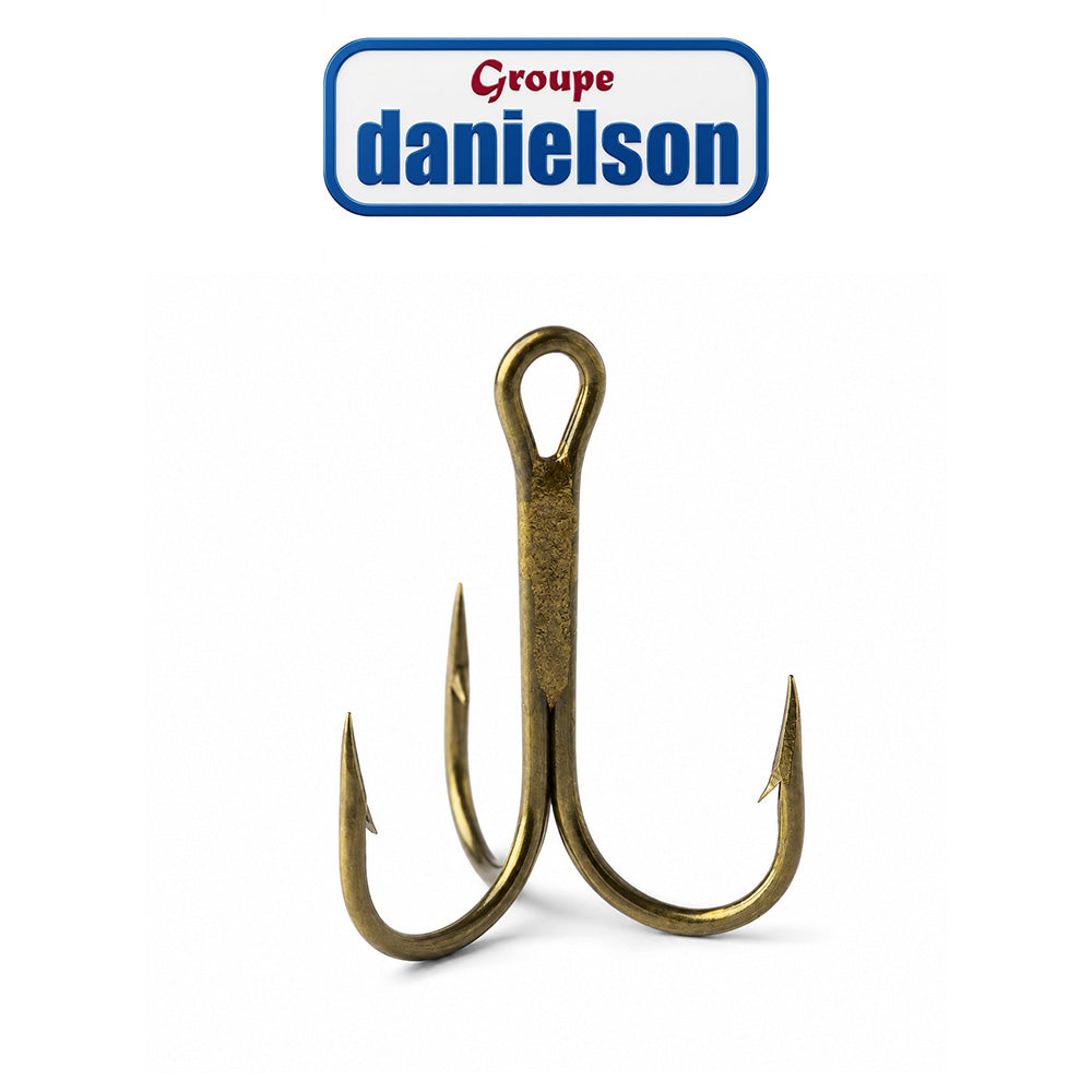 Danielson Bronze Treble Fishing Hooks - 36/Box
