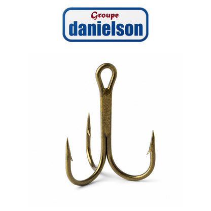 Danielson Bronze Treble Fishing Hooks - 36/Box