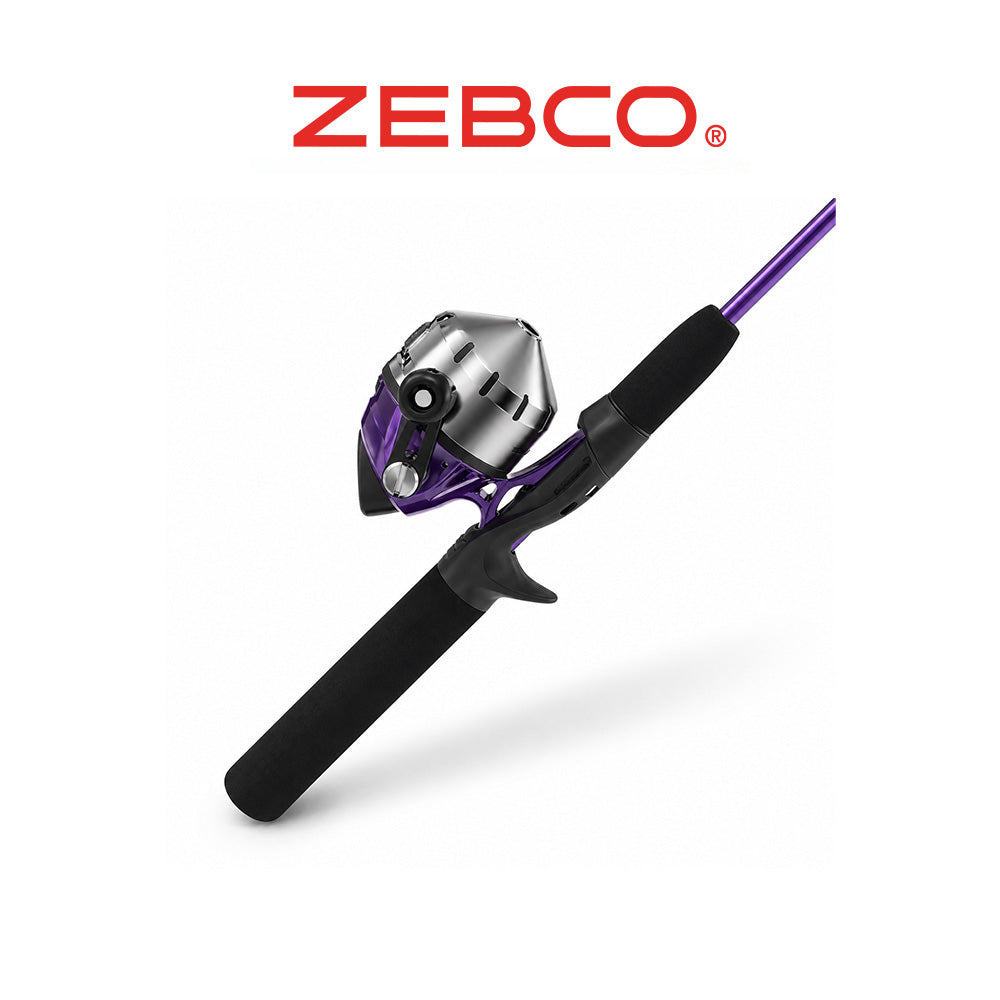 Zebco 202 ZB1 Spincast Reel & Rod Combo + Eagle Claw Tackle Kit