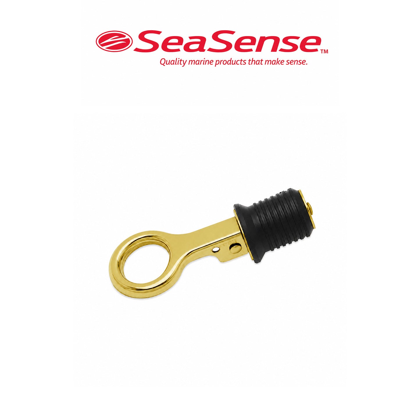 SeaSense 1" Brass Snap Drain Plug for Marine Boats