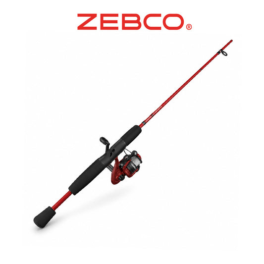 Zebco Slingshot Spinning Combo – Red Fishing Rod and Reel Set