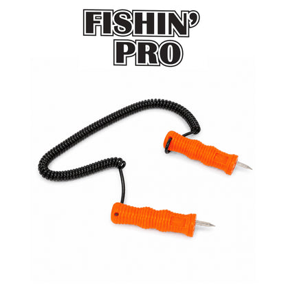 Fishin'Pro Deluxe Retractable Polar Picks Ice Safety Picks with Lanyard