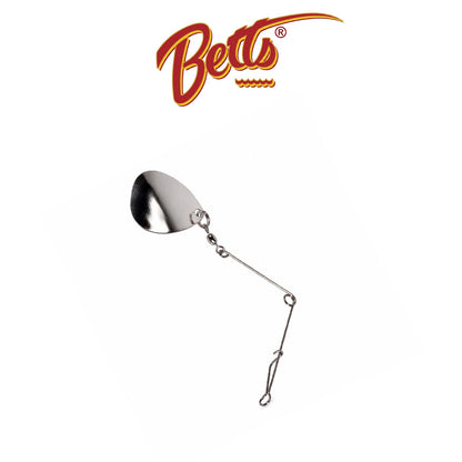 Betts Spin Jig Spinners Size 2 Nickel - 4 Pack