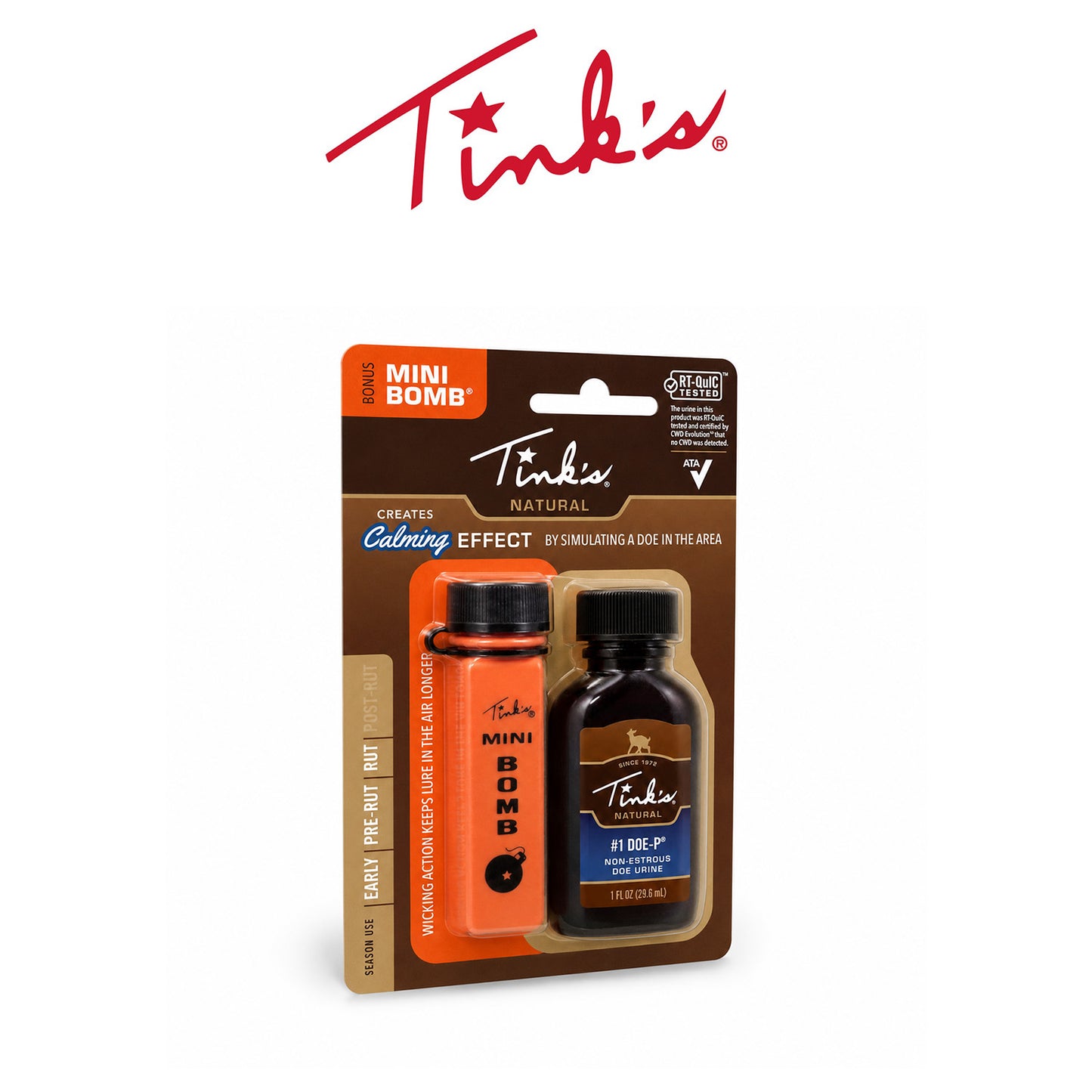 Doe-P Mini-Bomb Bottle Deer Attractant Scent Dispenser